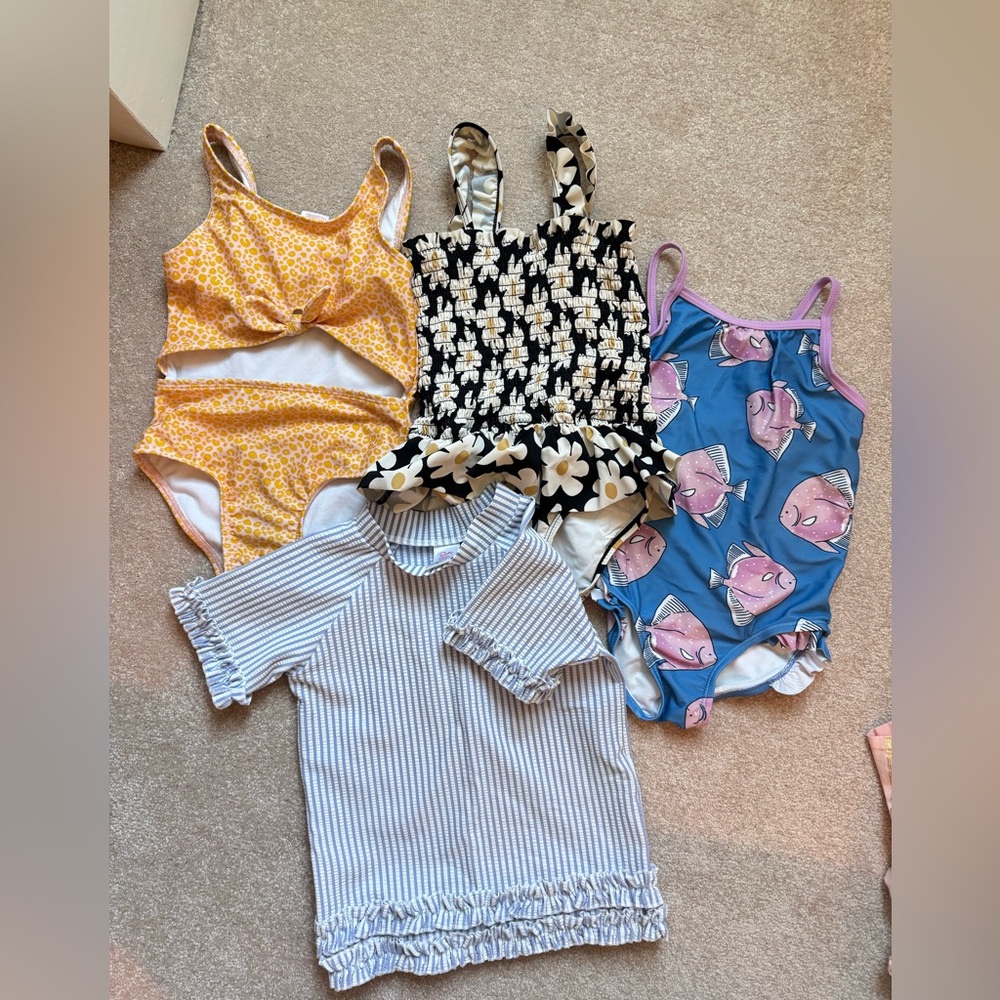 Size 4& 5 girl bathing suit bundle